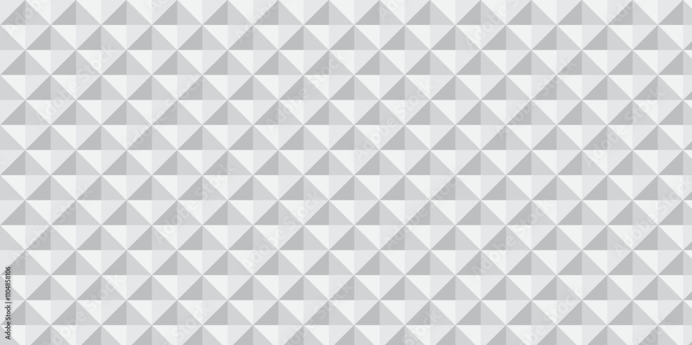 seamless white and grid metallic triangle geometric pattern structure textile fabric vector repeat square overlap texture background.	
