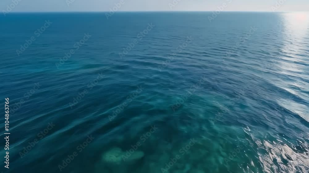 Ocean view nature background. Small waves on water surface Ocean view nature background. Small waves on water surface