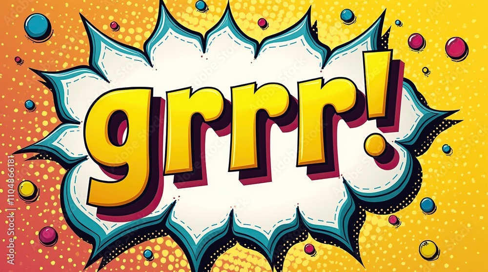 Comic Book Style Speech Bubble With Comic Book Style Speech Bubble With