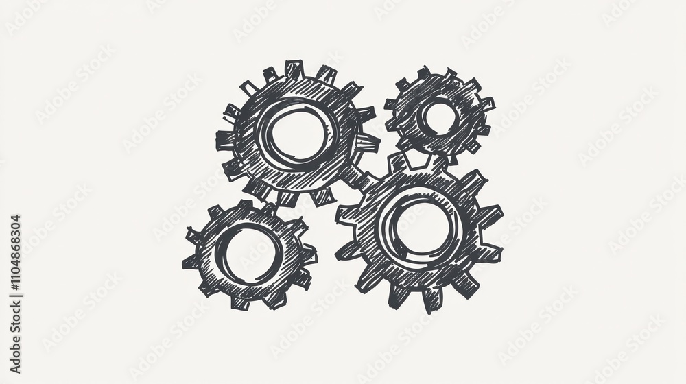 Interlocking Gears: A Sketch of Mechanical Synergy Interlocking Gears: A Sketch of Mechanical Synergy