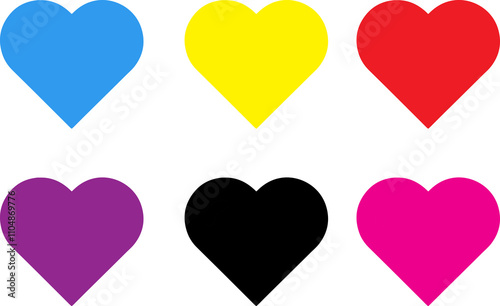 set of hearts