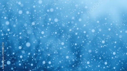 Enchanting Blue Snowflake Background for Winter Holidays, Celebrations, and Digital Art