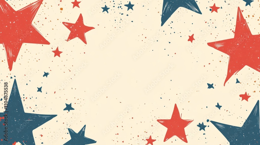 USA background with stars and copy space, illustration USA background with stars and copy space, illustration