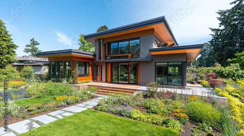 Carbon footprint reduction in home design, with energy-efficient features