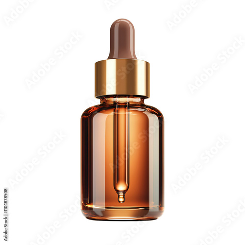 Amber Glass Dropper Bottle Cosmetic Serum Essential Oil Skincare Product