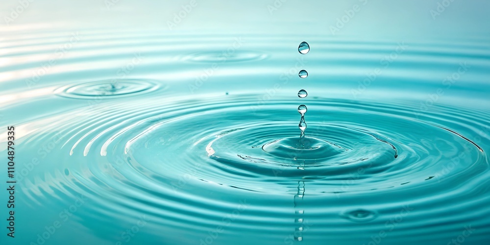 Water Droplets and Ripples Water Droplets and Ripples