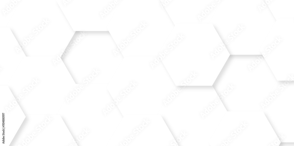Abstract technology geometric white hexagons design. vector square hexagon polygonal pattern background. seamless bright white abstract honeycomb web background. Abstract technology geometric white hexagons design. vector square hexagon polygonal pattern background. seamless bright white abstract honeycomb web background.