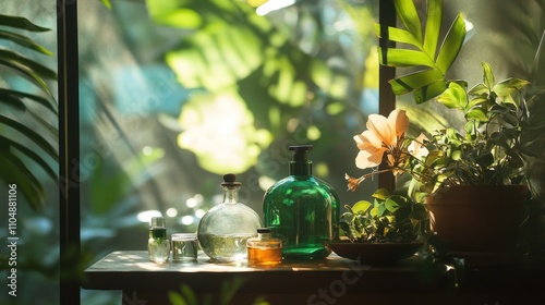 Holistic detox practices, showing natural health setups photo