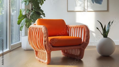 Upcycled furniture designed with 3D printing, showcasing custom designs photo