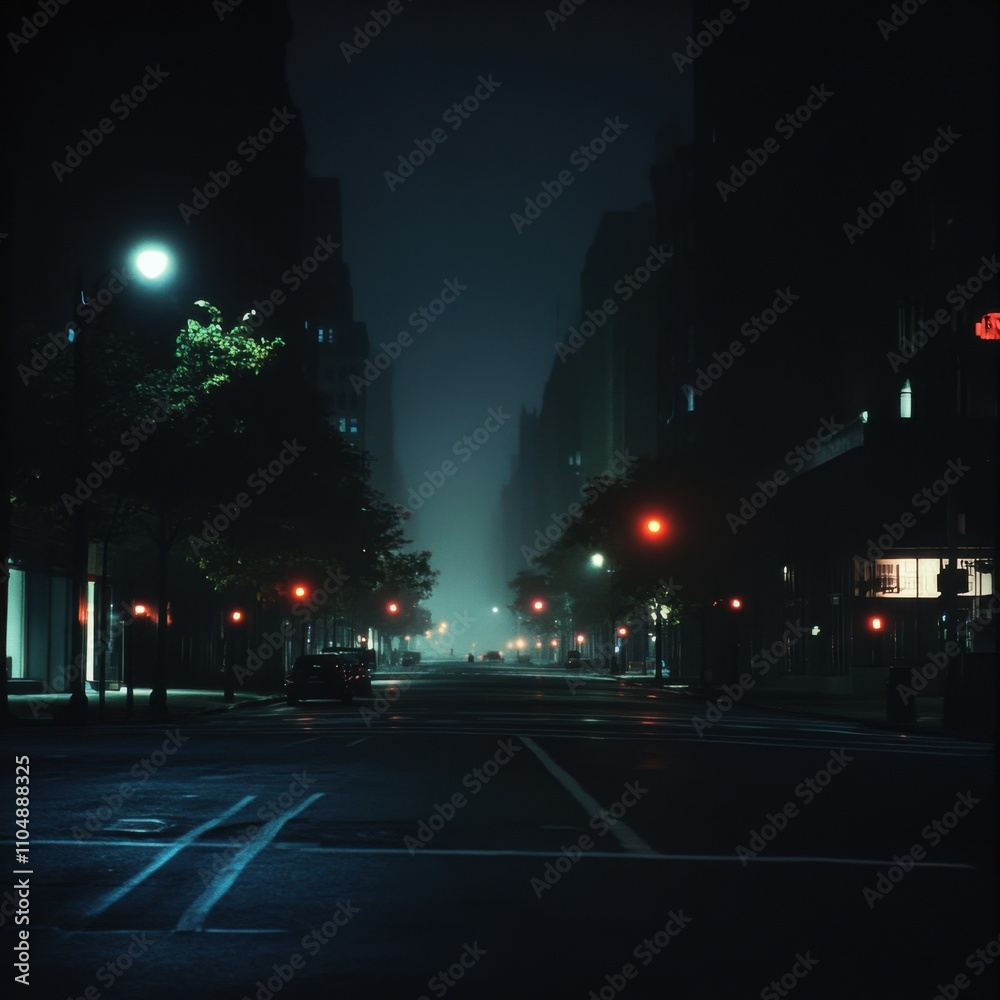 Dark, empty urban street at night with faint city lights through fog, streetlights off, occasional distant car alarm, eerie atmosphere highlighting sudden power loss in bustling city. Dark, empty urban street at night with faint city lights through fog, streetlights off, occasional distant car alarm, eerie atmosphere highlighting sudden power loss in bustling city.