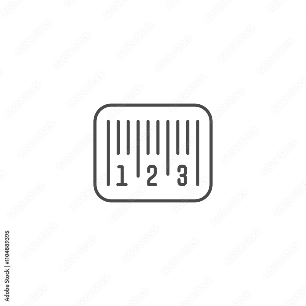 Barcode icon template vector illustration Barcode icon template vector illustration