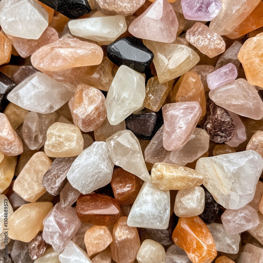 Collection of tumbled stones in various colors and shapes. Collection of tumbled stones in various colors and shapes.