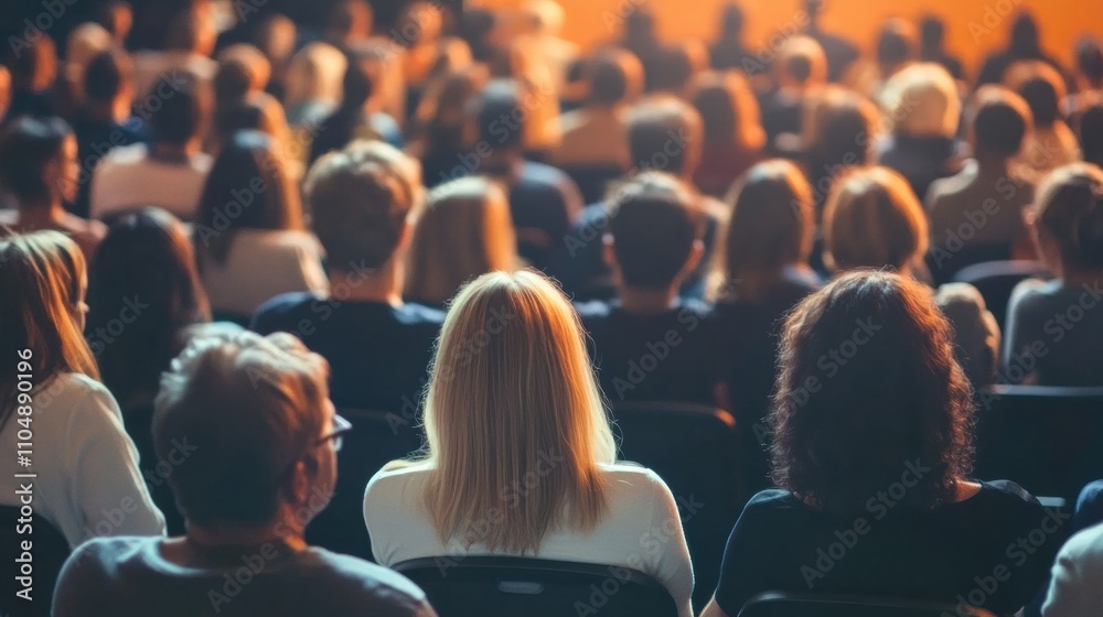 Diverse audience engagement visualized with active participation, including interactions in a vibrant seminar atmosphere Diverse audience engagement visualized with active participation, including interactions in a vibrant seminar atmosphere