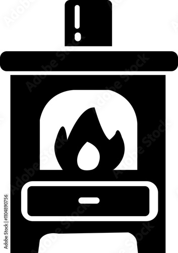 oven stove cooker icon, food, cook, tea, flam, buring