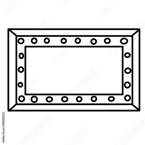 different frames for pictures.hand drawing. Doodle. Hand Drawn. Outline.