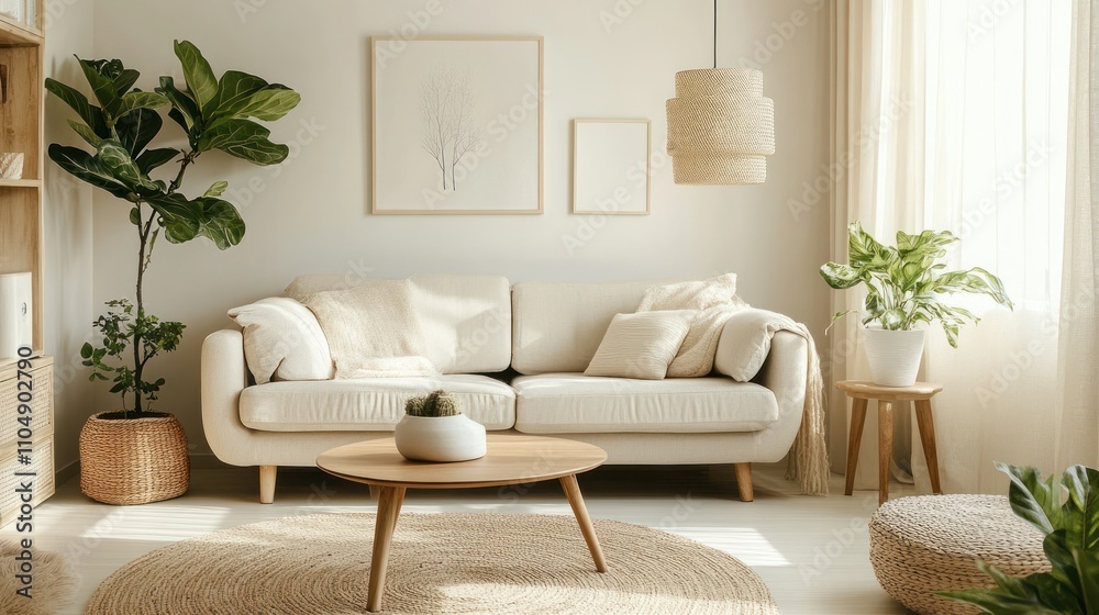 Decluttered home setup with only necessary items Decluttered home setup with only necessary items
