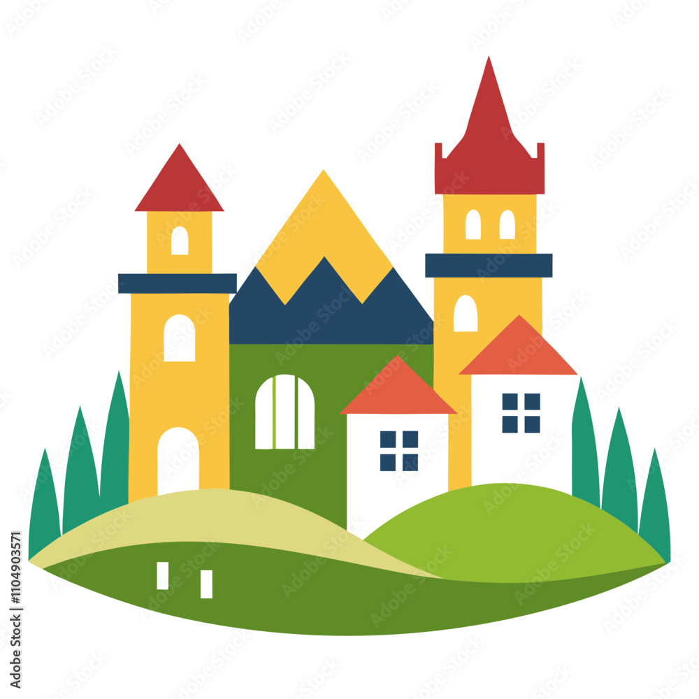 illustration of castle illustration of castle