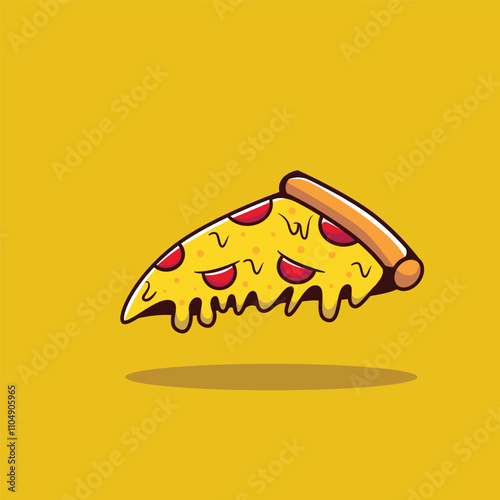 Delicious pizza illustration