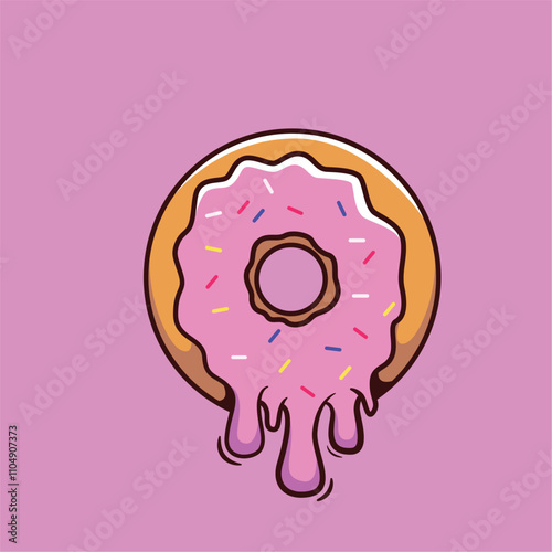 Delicious donut illustration