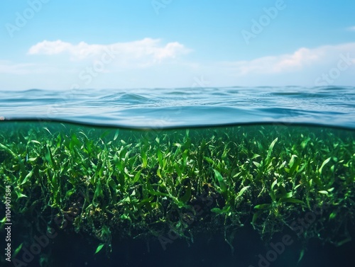 Ocean bioremediation for pollution management photo