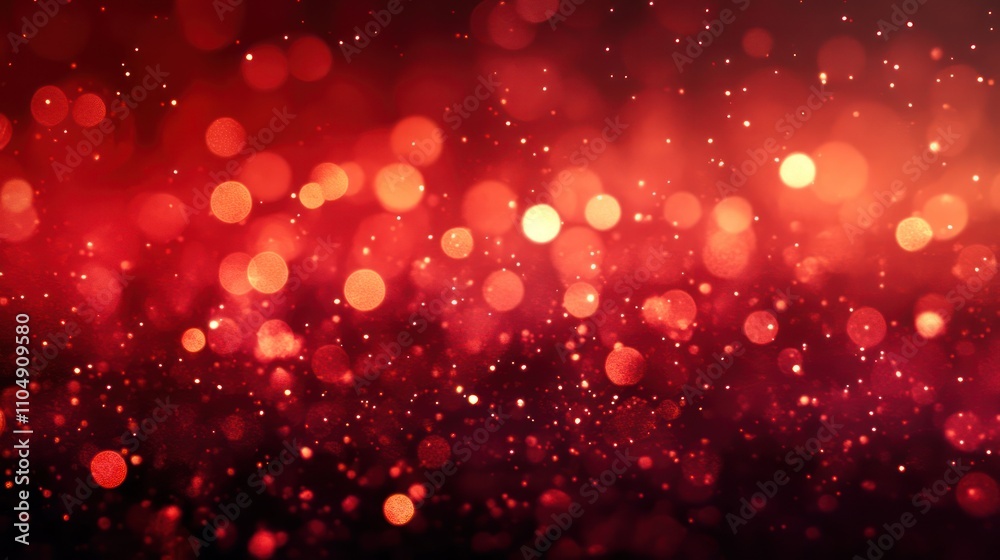Red Festive Sparkle: A Dazzling Bokeh Background Red Festive Sparkle: A Dazzling Bokeh Background