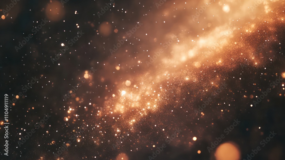 Cosmic Dust and Golden Nebula: A Celestial Tapestry Cosmic Dust and Golden Nebula: A Celestial Tapestry