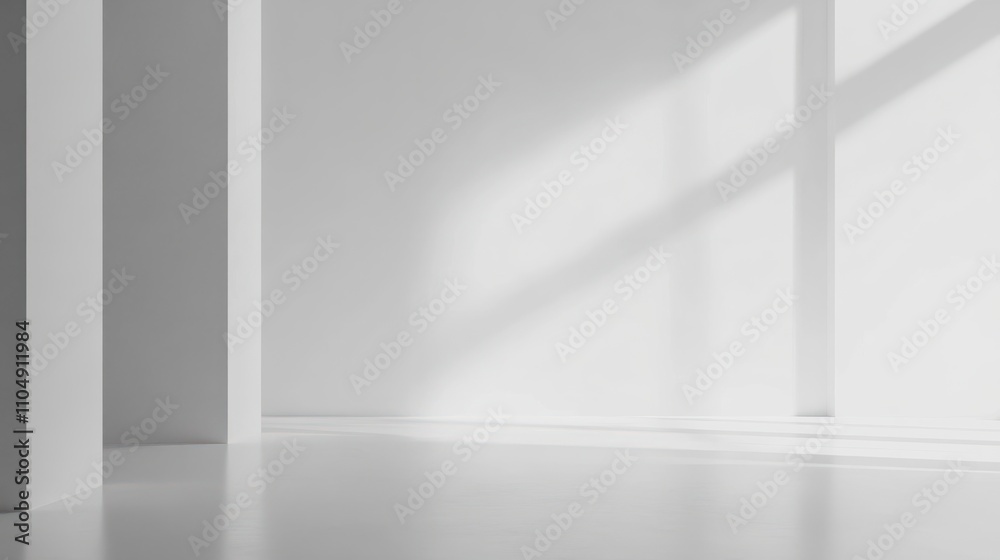 White open space, blank wall White open space, blank wall