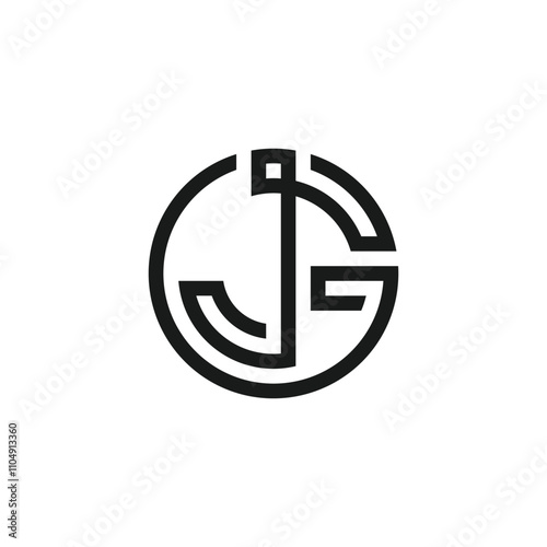 creative letter JG logo design inspiration photo