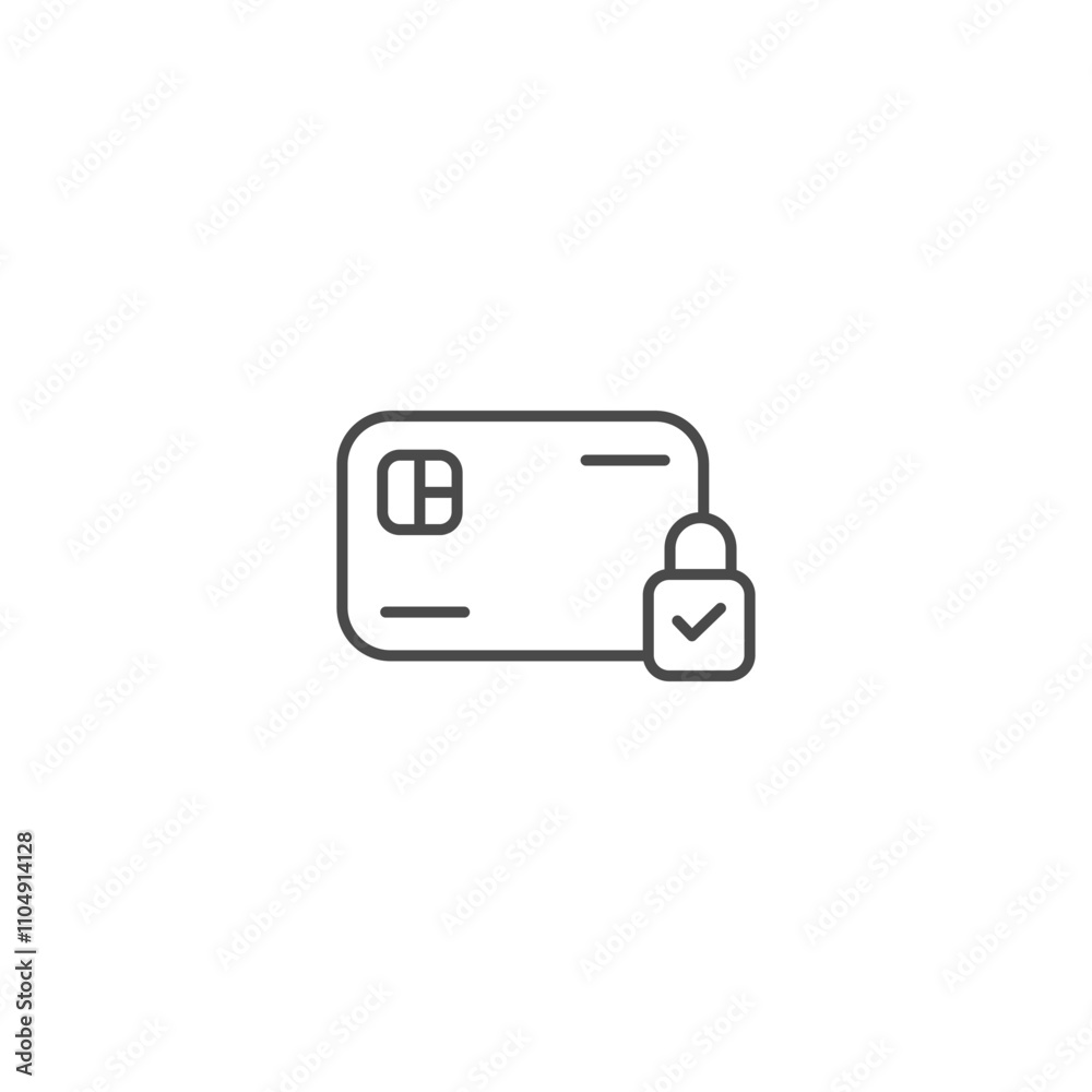 Secure payment credit card icon template vector illustration Secure payment credit card icon template vector illustration