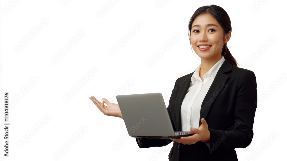 Asian businesswoman with an enthusiastic expression, Asian businesswoman with an enthusiastic expression,