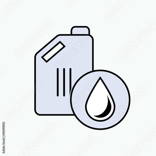 Grease Icon. Lubricant Symbol, Oil. Machine Element. 