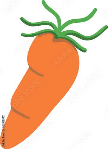 Vector Illustration of a Carrot