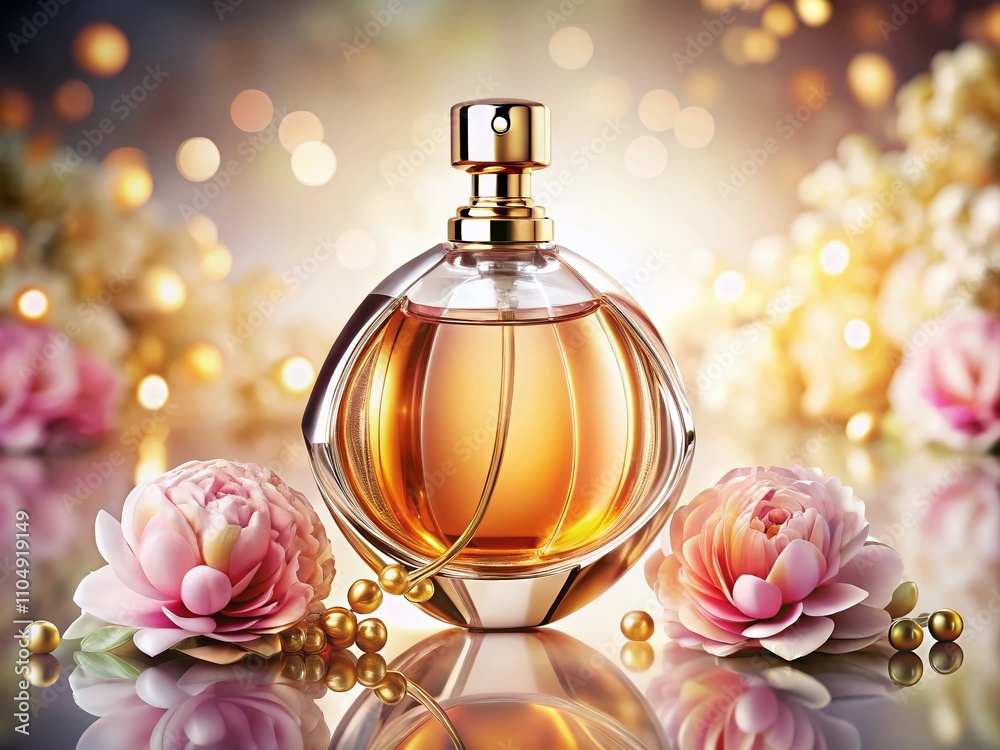 Essence Perfume Bottle on White Background - High-Quality Product Photo Essence Perfume Bottle on White Background - High-Quality Product Photo