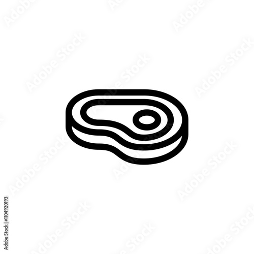 beef, steak meat, BBQ icon