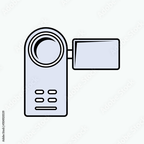 Handy cam Icon. Videographer, Video Projector Symbol.