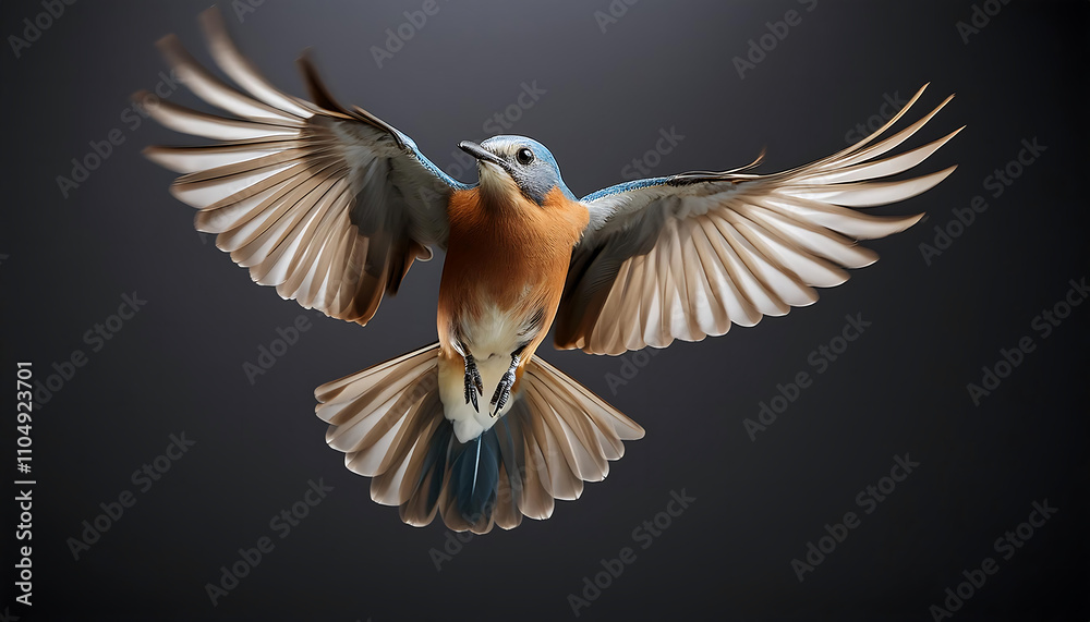 Obraz premium Soaring Beauty: A Bird in Flight