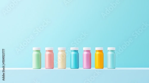 A row of multivitamin bottles with different colored labels, targeting specific demographics like men, women, and seniors, highlighting the tailored approach to nutritional needs.