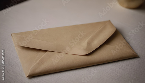 beige envelope on a table