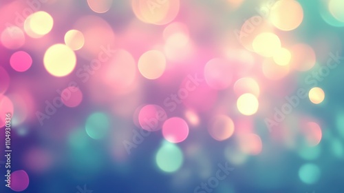 Dreamy blur, abstract bokeh background texture in soft, calming colors for peaceful design and wallpaper