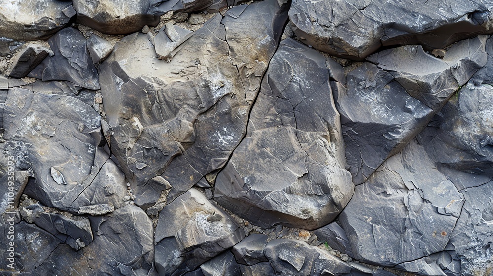 A close up of dark grey textured rock. A close up of dark grey textured rock.