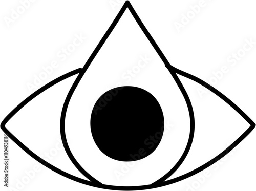Eye Drop Outline Icon
