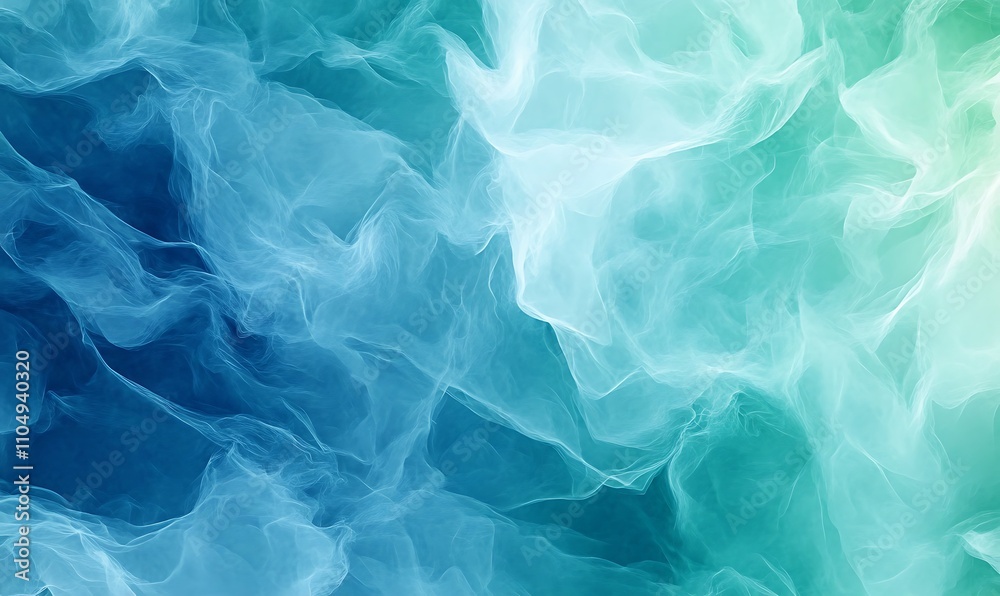 Obraz premium Beautiful original wide format abstract background image in blue and teal tones for design 