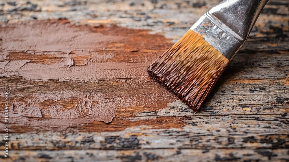 Closeup of vibrant stains and finishes being applied to a carved wooden surface Closeup of vibrant stains and finishes being applied to a carved wooden surface