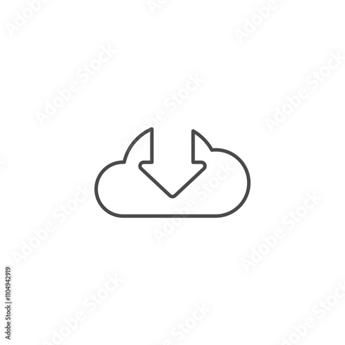 Download icon template vector illustration