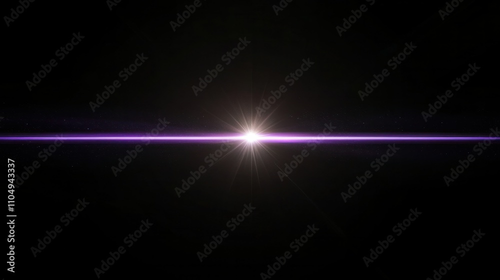 Subtle horizontal purple light flare over black, sleek minimalist design with modern elegant vibes