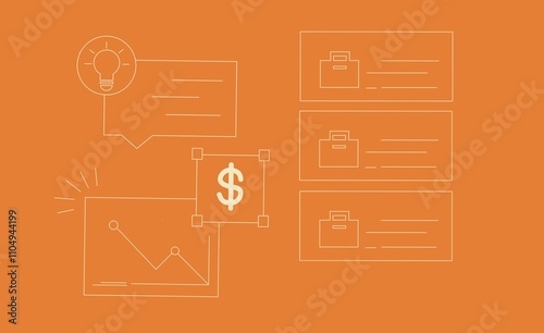 illustration of a concept for business