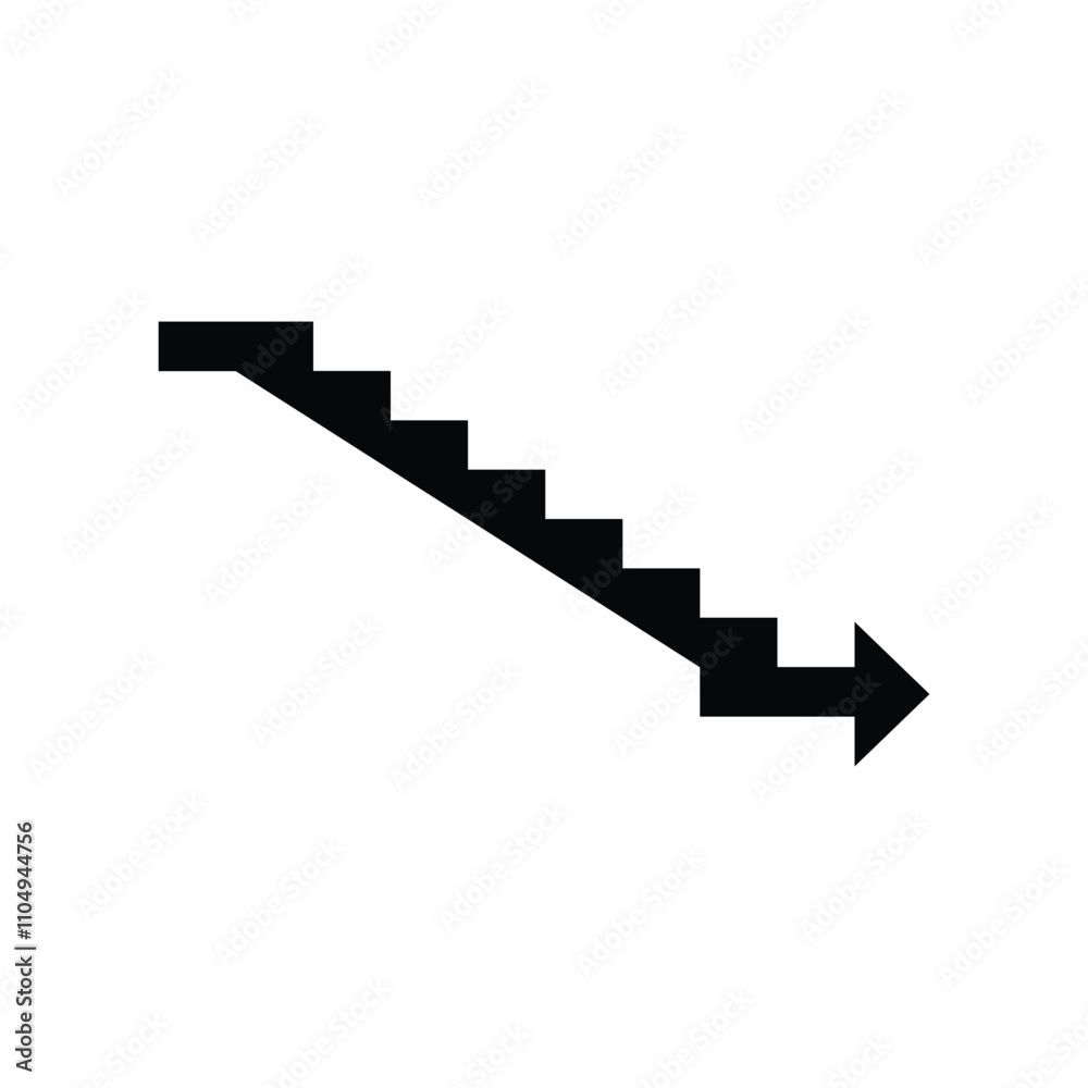 Caution Step Down. Infographic About Stairs Area. Notice of Ambient Conditions. Caution Step Down. Infographic About Stairs Area. Notice of Ambient Conditions.