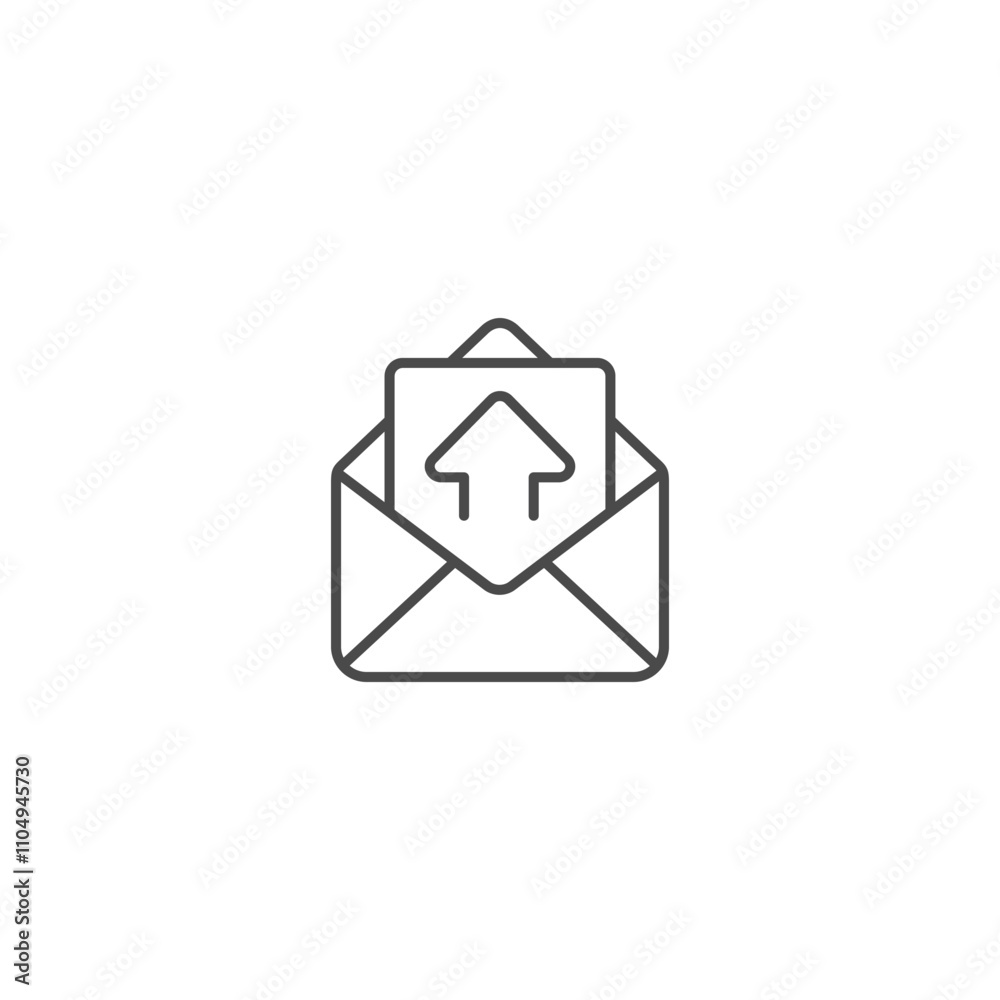 Send email icon template vector illustration Send email icon template vector illustration