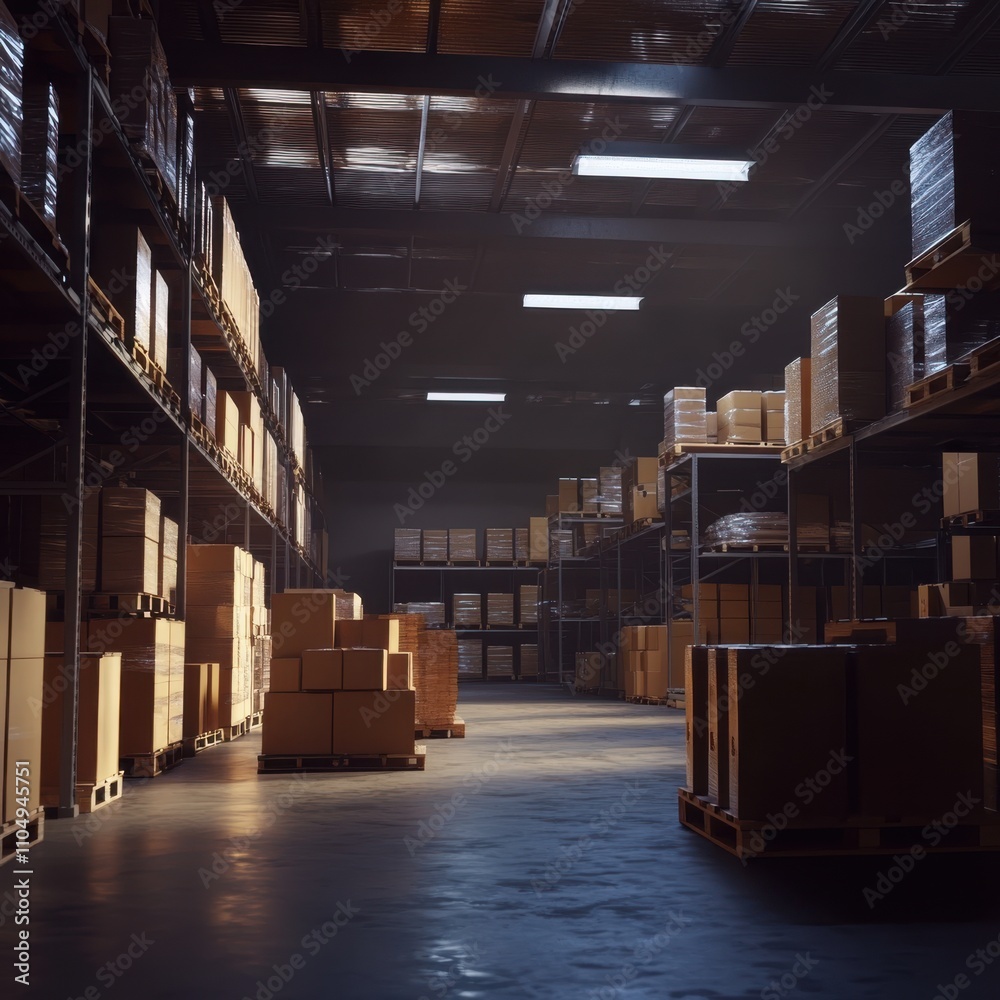 Warehouse with advanced augmented reality systems, Warehouse with advanced augmented reality systems,