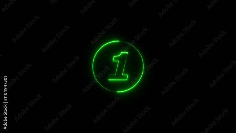 0 to 3 second modern digital countdown timer neon light style on black background.Minimal countdown timer animation from 0 to 3 seconds. Modern flat design with animation. 0 to 3 second modern digital countdown timer neon light style on black background.Minimal countdown timer animation from 0 to 3 seconds. Modern flat design with animation.